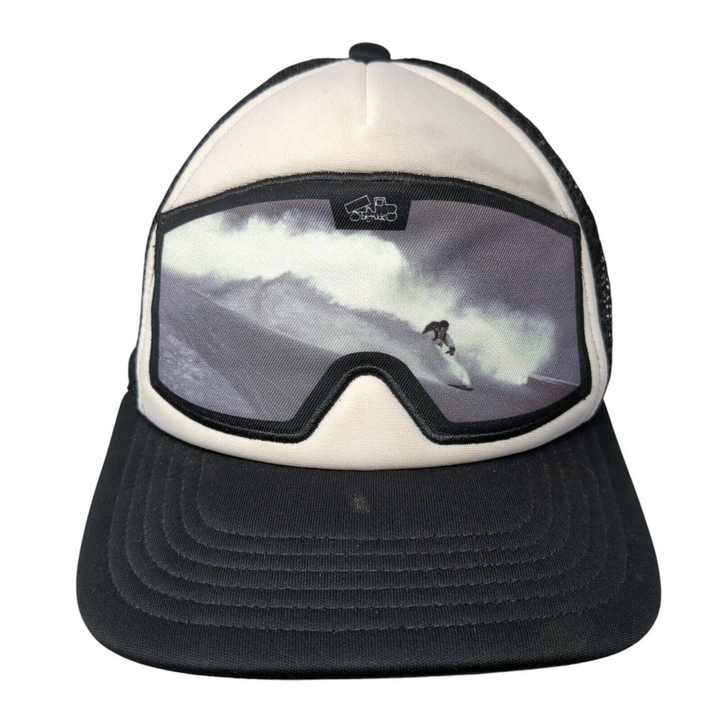 Bigtruck Snapback Trucker Hat Black 58cm Adjustable Mesh Back Polyester