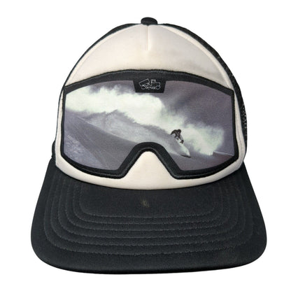 Bigtruck Snapback Trucker Hat Black 58cm Adjustable Mesh Back Polyester