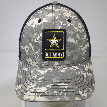 Bioworld Trucker Hat Gray Black One Size Digital Camo U.S. Army Snapback hat