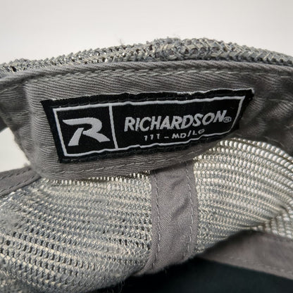 Richardson Trucker Hat Black L Texas State Mesh Snapback Embroidered 111 Cap