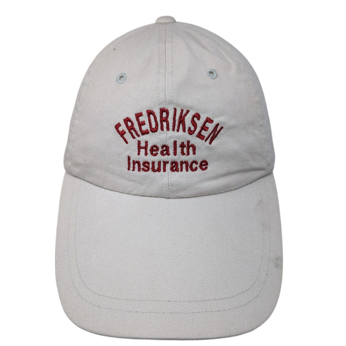 Fredriksen Health Insurance Strapback Hat Tan OS Adjustable Embroidered Magic