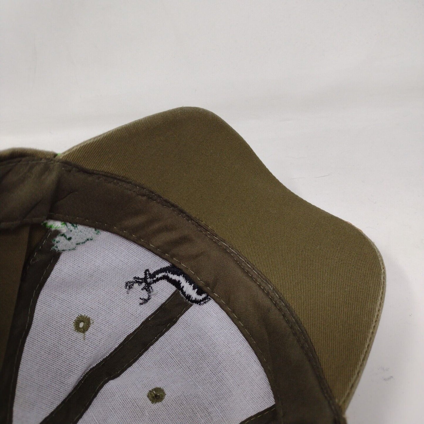 Whitetail Deer Strapback Hat Multicolor One Size Adjustable Embroidered Cotton