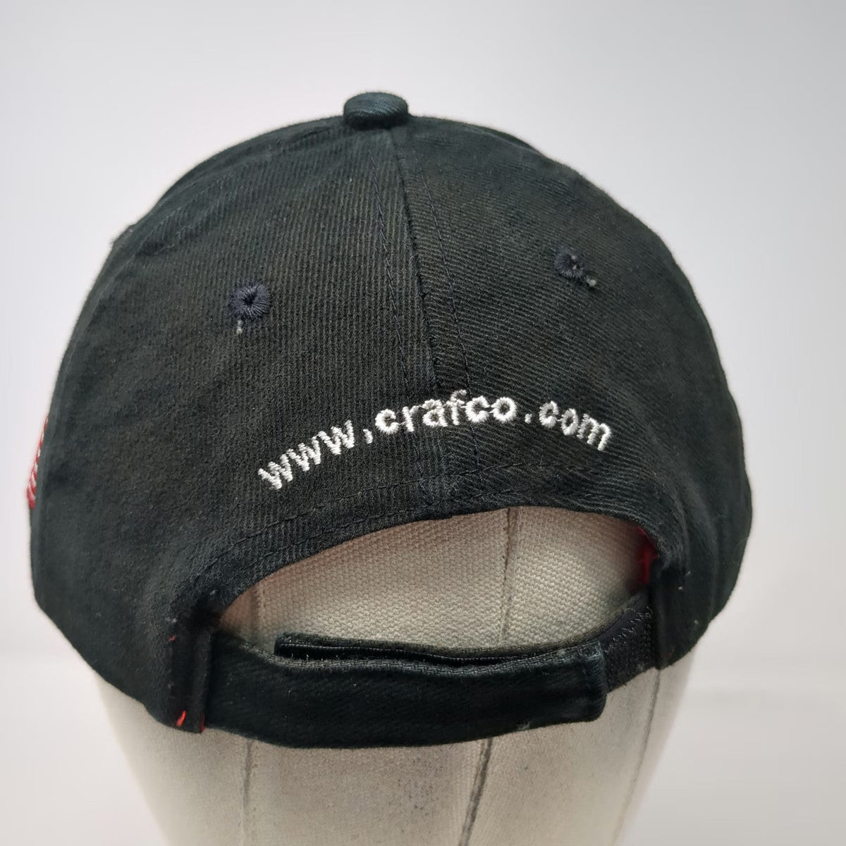 Crafco Baseball Cap Black One Size Hat American Flag Logo Strapback Pavement