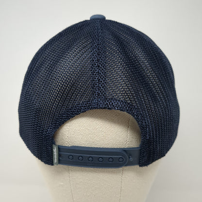 Kingsburg Orchards Snapback Trucker Hat Blue OS Mesh Back 110 Flexfit Yupoong