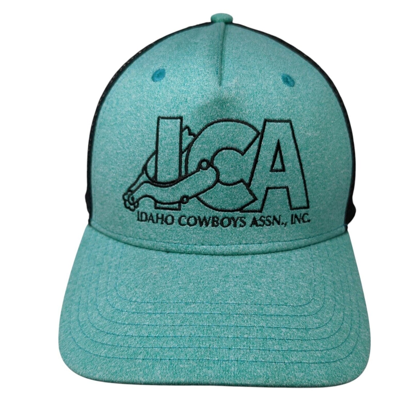 ICA Idaho Cowboys Assn Inc Snapback Trucker Hat Green OS Adjustable Mesh Back