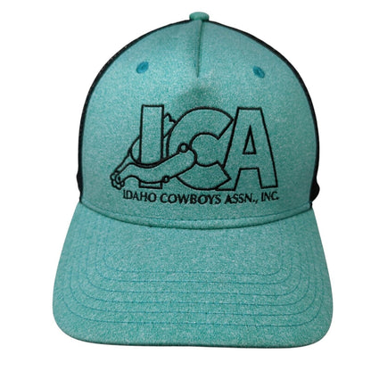 ICA Idaho Cowboys Assn Inc Snapback Trucker Hat Green OS Adjustable Mesh Back