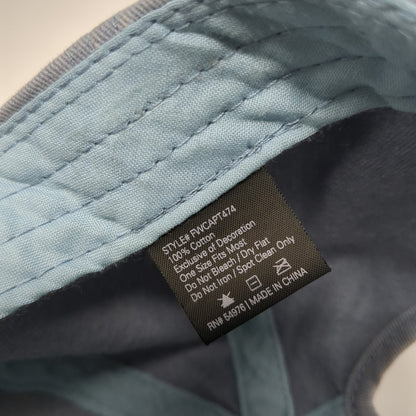 Unbranded Ponytail Baseball Cap Blue One Size Adjustable Distressed Blank