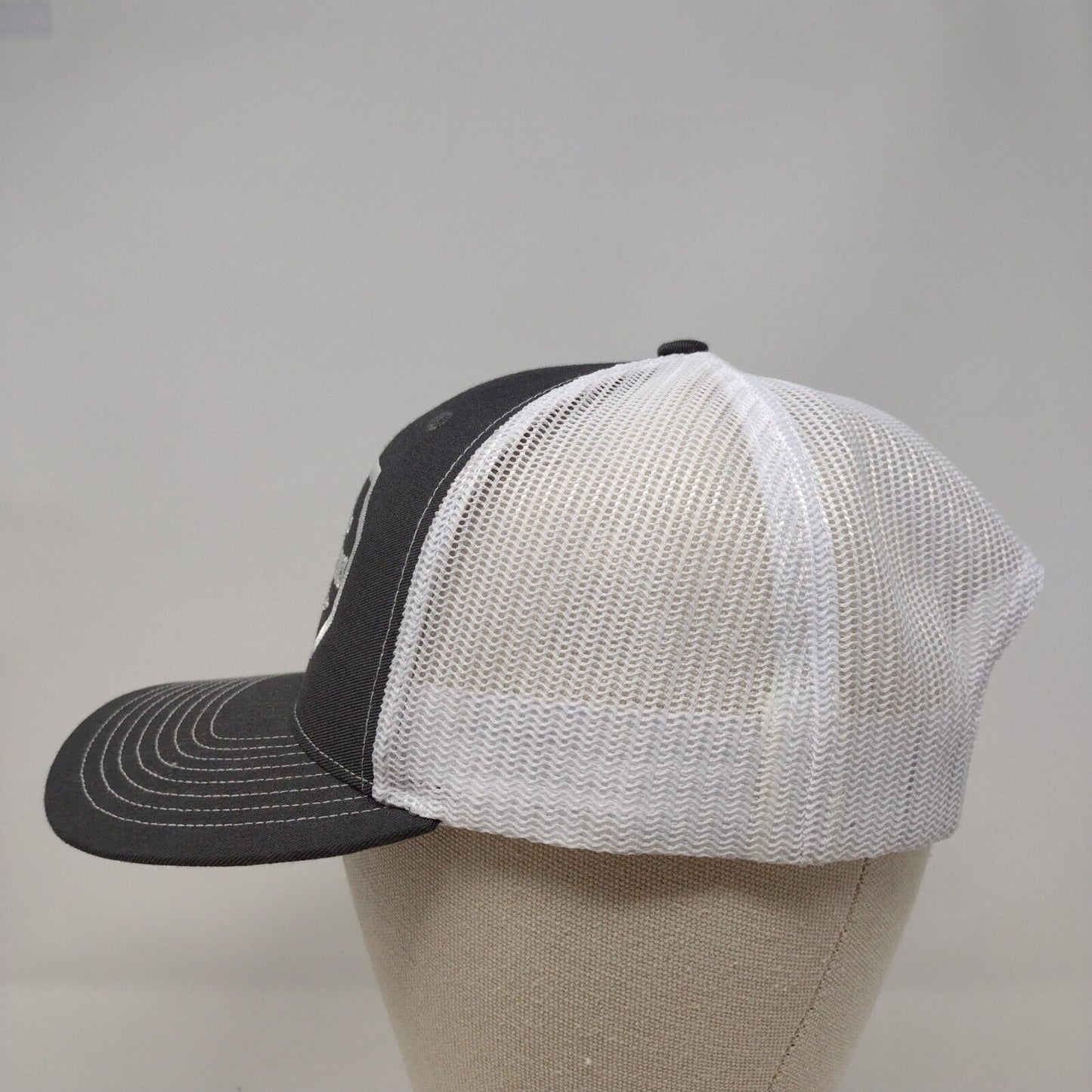 Payne Farms Snapback Mesh Back Trucker Hat Gray OSFA Embroidered