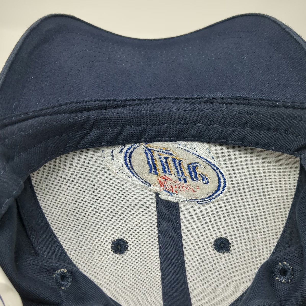 ACME Miller Lite Racing Baseball Cap Blue One Size Checkered Flag Strapback hat