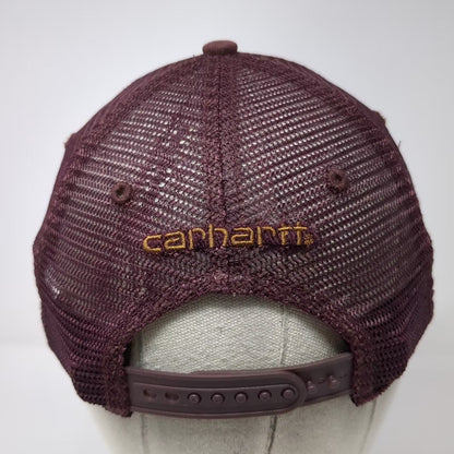 Carhartt Trucker Hat Purple White Gold One Size Snapback Mesh Back Adjustable
