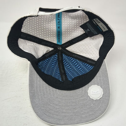 Melin Trucker Hat White L A-Game Hydro Perforated Snapback Performance Golf