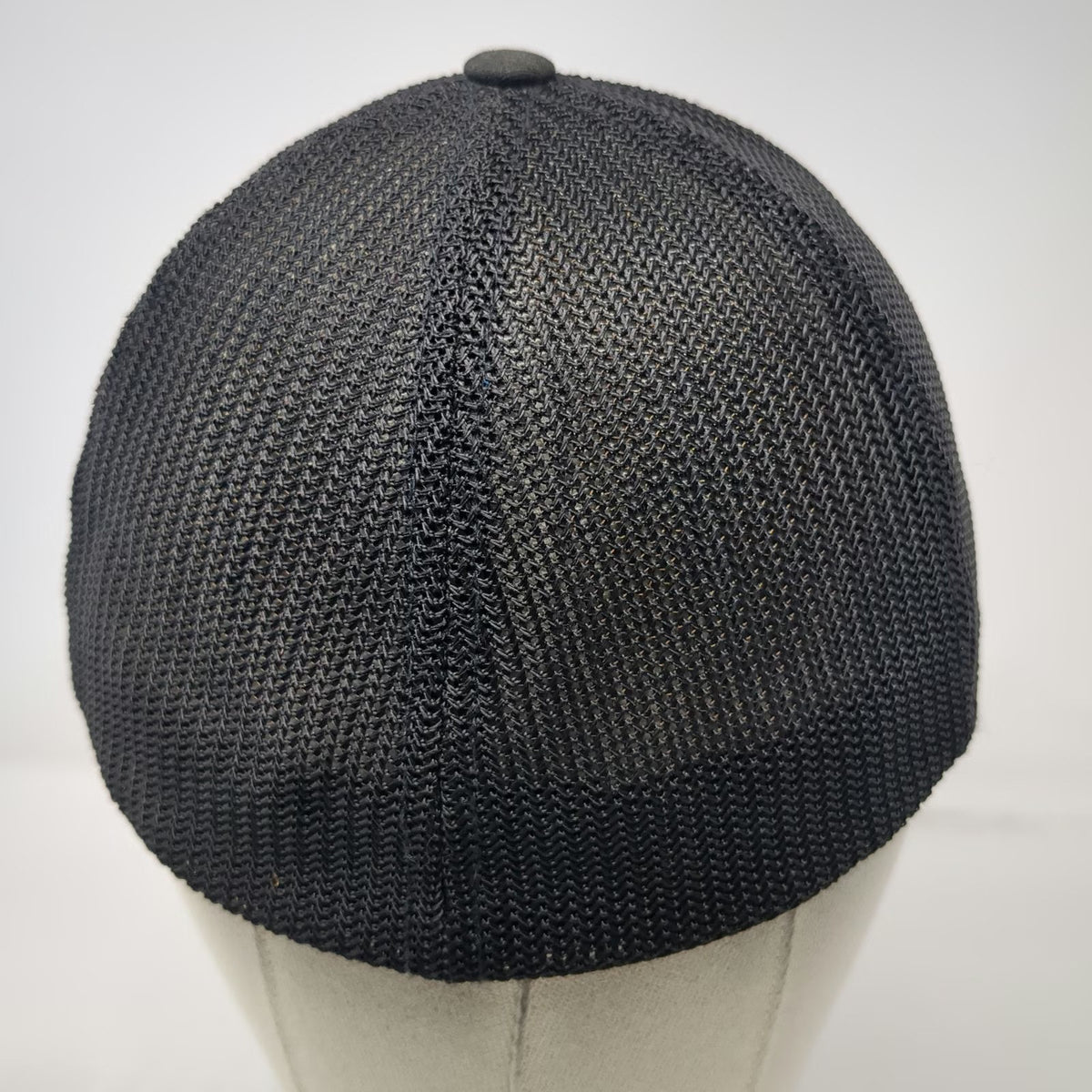 Yupoong Baseball Cap Black One Size Mesh Flexfit Curved Brim Embroidered CAF hat
