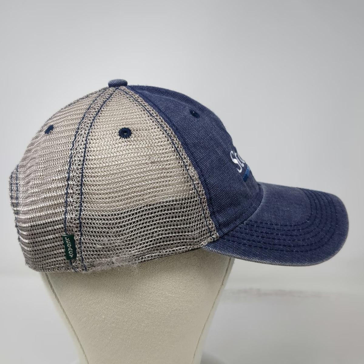 Legacy Trucker Hat Blue One Size StoneX Group Logo Mesh Back Snapback Athletic