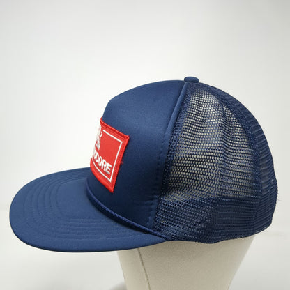 Holden Commodore Lion Patch Trucker Hat Blue Snapback Mesh Foam Vintage