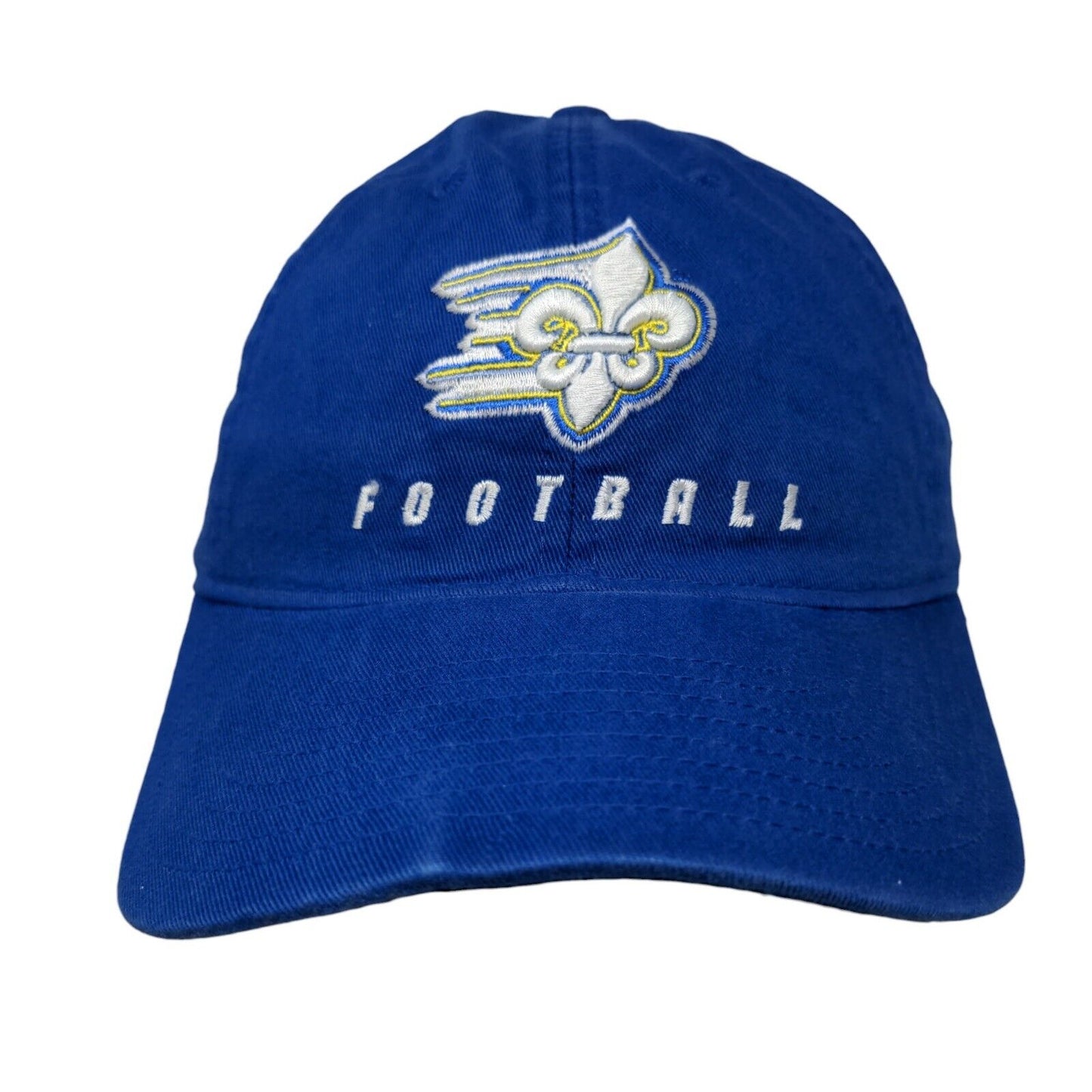 Adidas Men's Slideback Hat Blue OSFA Embroidered Limestone Saints Logo