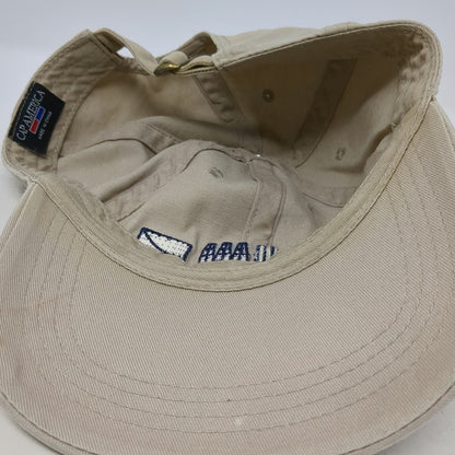Cap America Wicks & Associates LLC Hat Beige OSFM Baseball Cap Slideback Logo