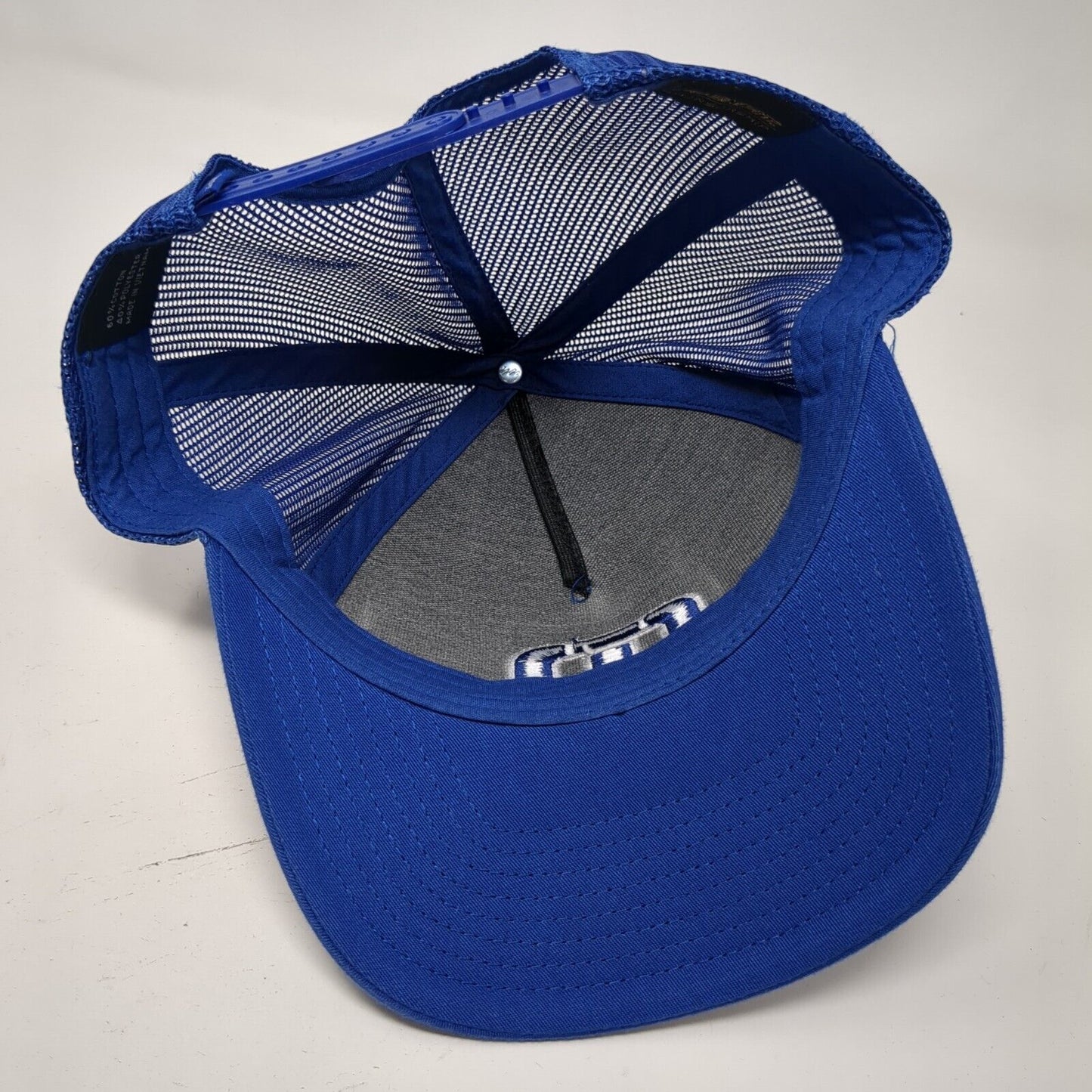 Travis Mathew Pineapple Snapback Trucker Hat Blue One Size Mesh Back
