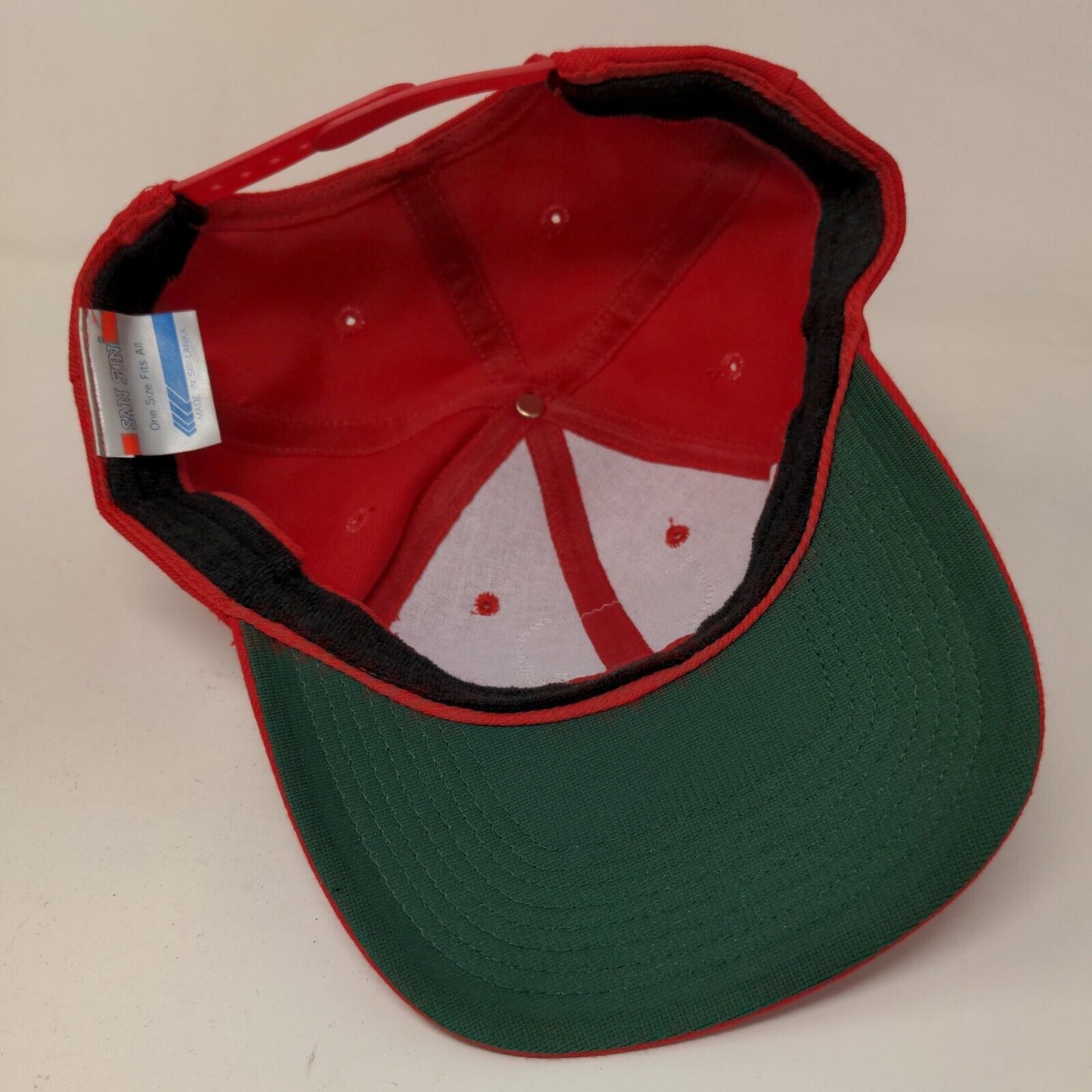 San Sun Boy's Snapback Hat Red Size OSFA Embroidered RBI MLB Logo