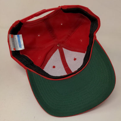San Sun Boy's Snapback Hat Red Size OSFA Embroidered RBI MLB Logo