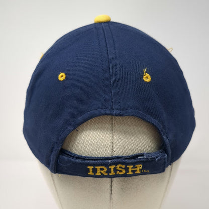 Notre Dame Fighting Irish Signatures NCAA Hat Blue One Size Strapback Piping