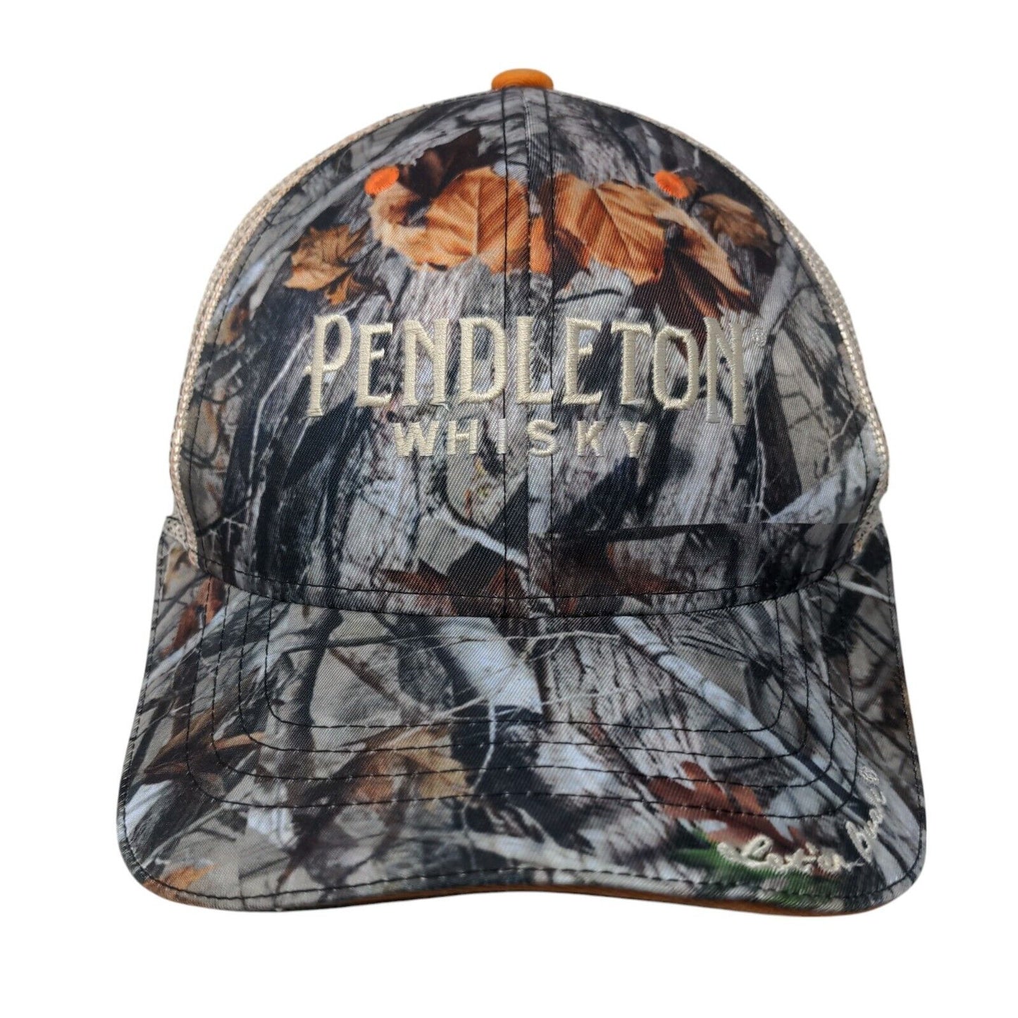 Pendleton Whisky Snapback Mesh Back Trucker Hat Camo One Size 6 Panel