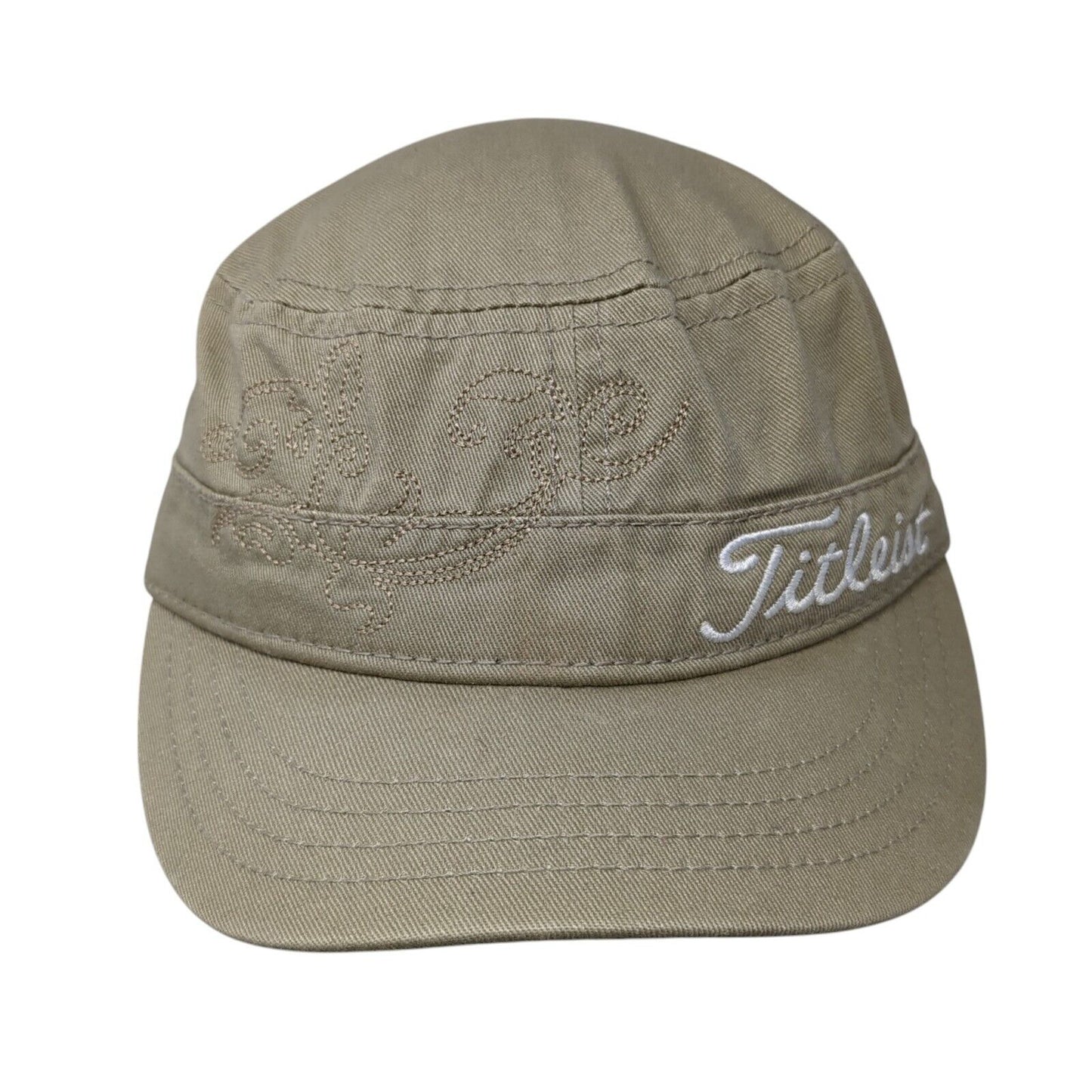 Titleist Strapback Cadet Army Cap Tan One Size Adjustable Embroidered Cotton