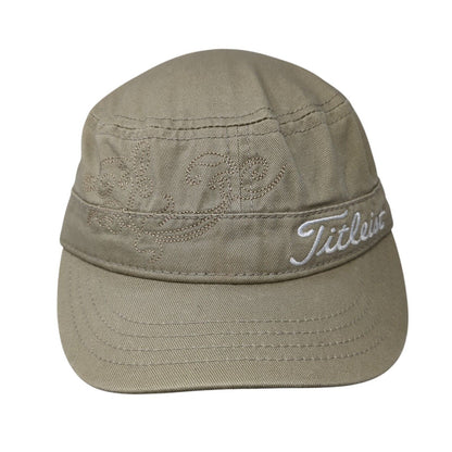 Titleist Strapback Cadet Army Cap Tan One Size Adjustable Embroidered Cotton