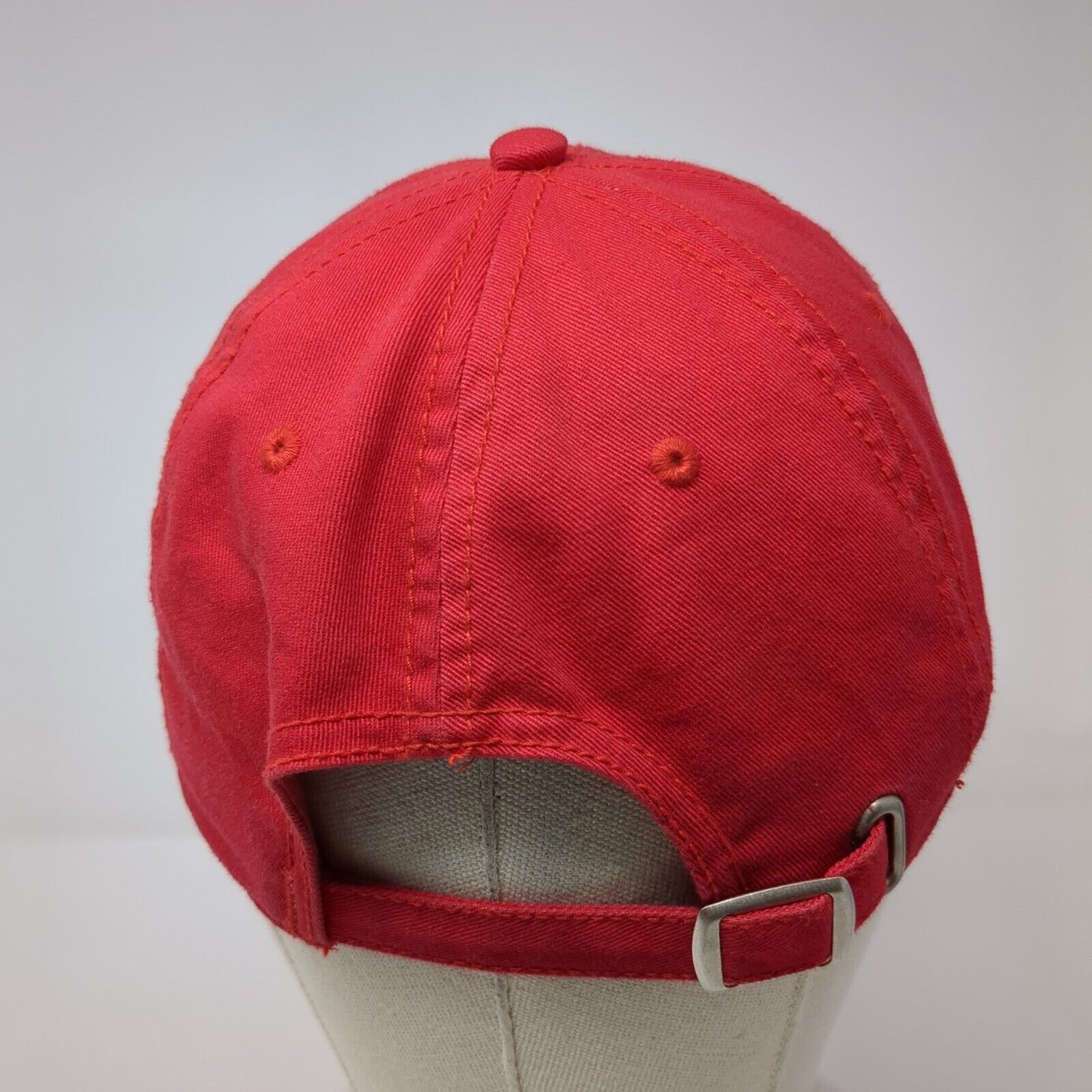 RAMS Jamesville DeWitt Slideback Hat Red One Size Adjustable Embroidered Cotton