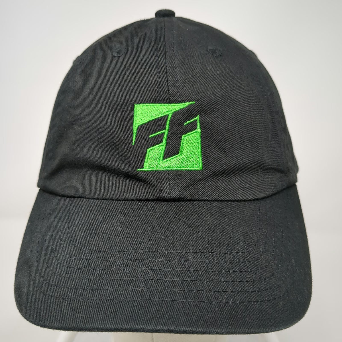 Fast & Furious FF Logo Black Baseball Cap Hat One Size Slideback Cotton Buckle