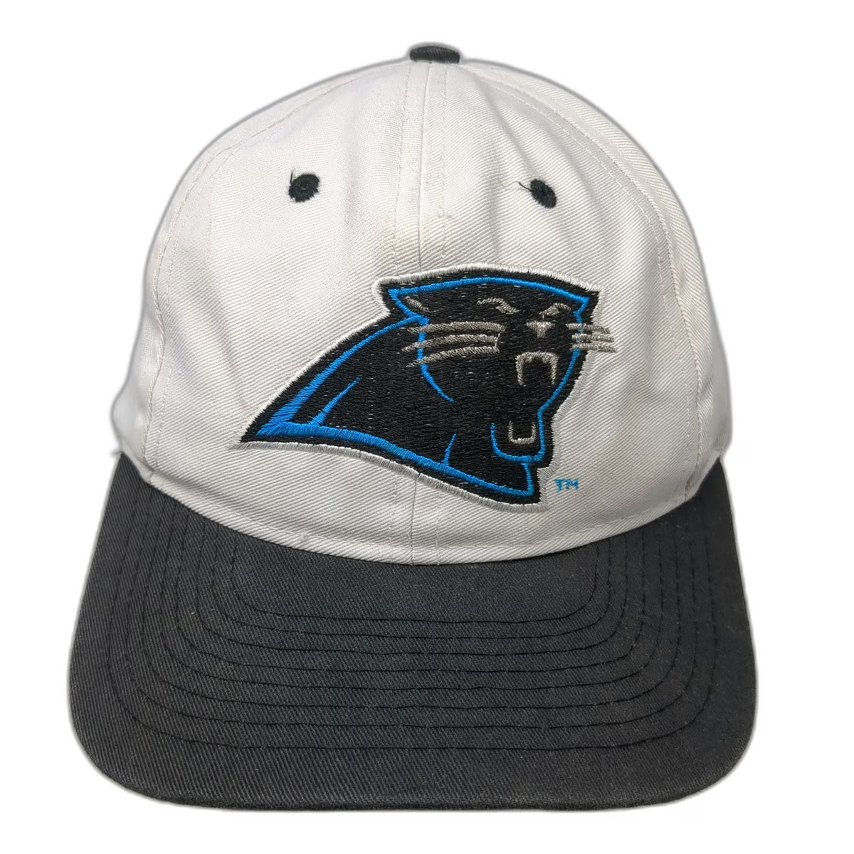 Universal NFL Carolina Panthers Snapback White One Size Hat Green Underbrim