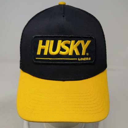 RealTree Trucker Hat Black Yellow One Size Husky Liners Patch Mesh Snapback