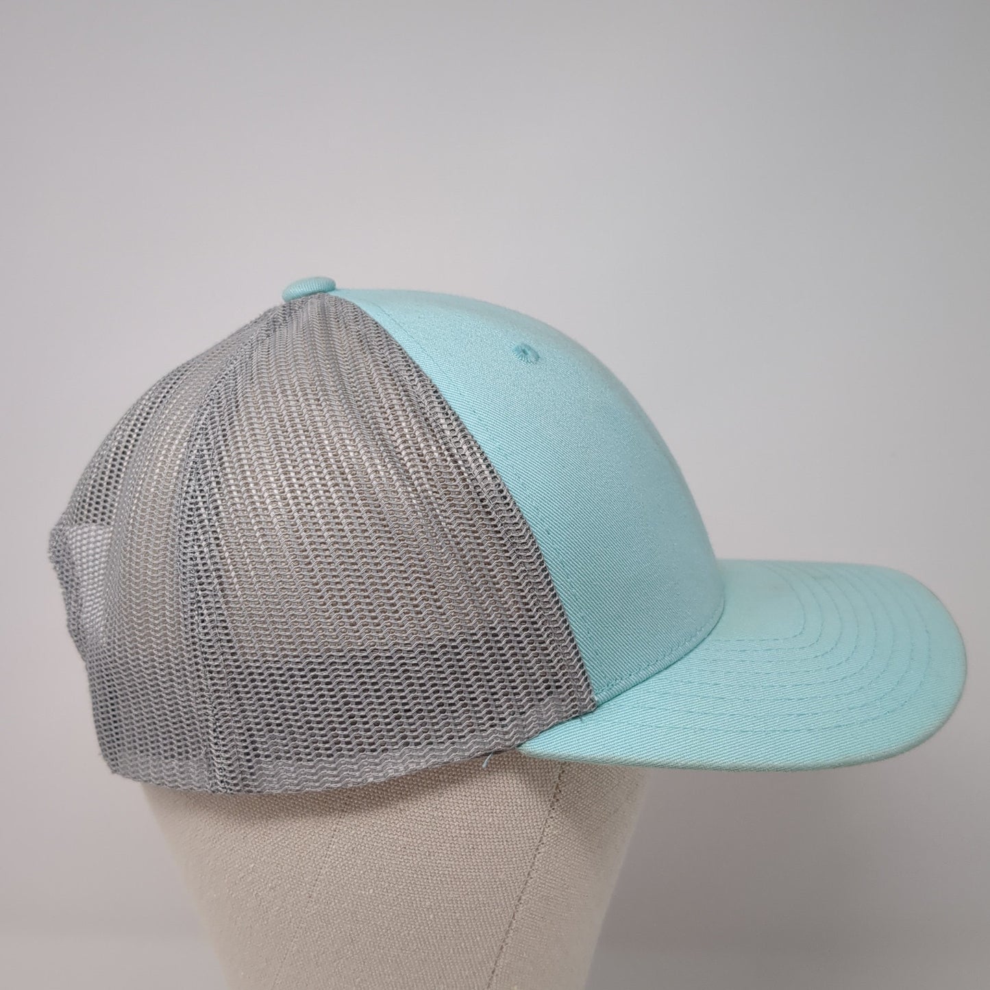 Hurley Snapback Trucker Hat Blue One Size Mesh Back Colorblock Yupoong