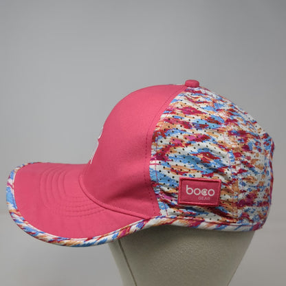 Boco Gear Ironman Pink Baseball Cap One Size Perforated M-Dot Running Hat