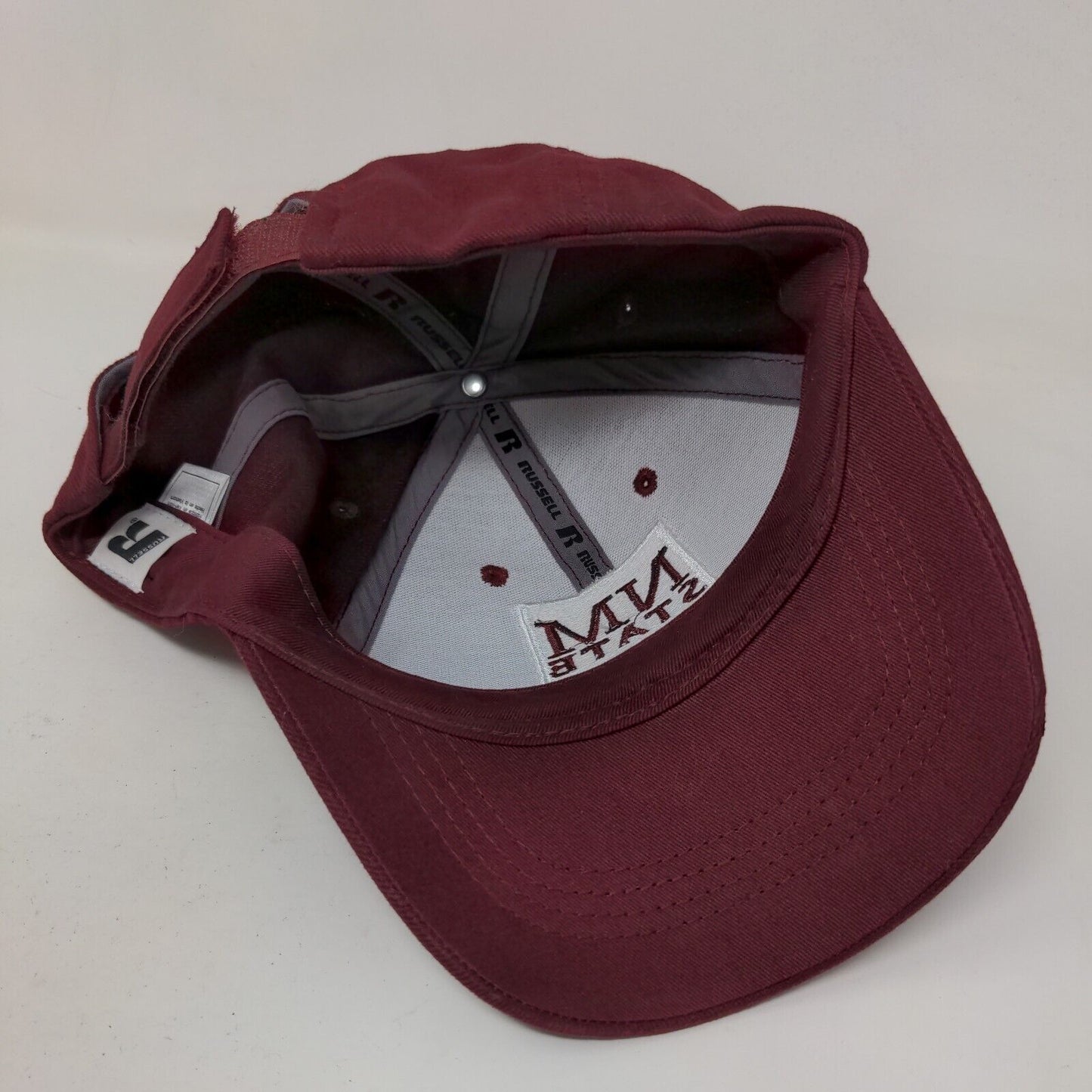 Russell Athletic Mens Strapback Hat Red Embroidered New Mexico State Aggies Logo