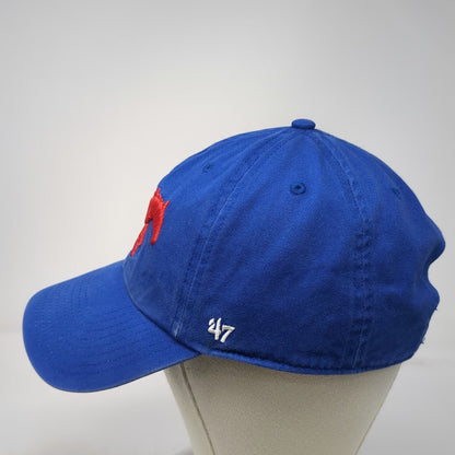 '47 Baseball Cap Blue One Size NCAA SMU Mustangs Embroidered Cotton Curved Hat