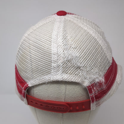 RR Ruby Reds Snapback Trucker Hat Red One Size Mesh Back Sportsman