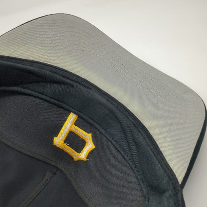 '47 Pittsburgh Pirates MLB Black OSFM 5 Panel Snapback Hat Cotton Gray Underbrim