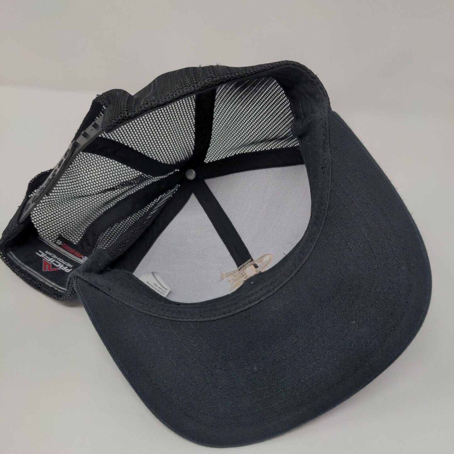 CF Chicago Fire Snapback Mesh Back Trucker Hat Black OSFA Embroidered