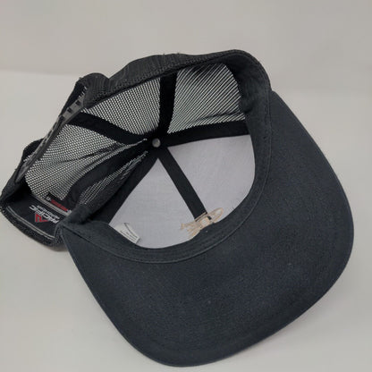 CF Chicago Fire Snapback Mesh Back Trucker Hat Black OSFA Embroidered