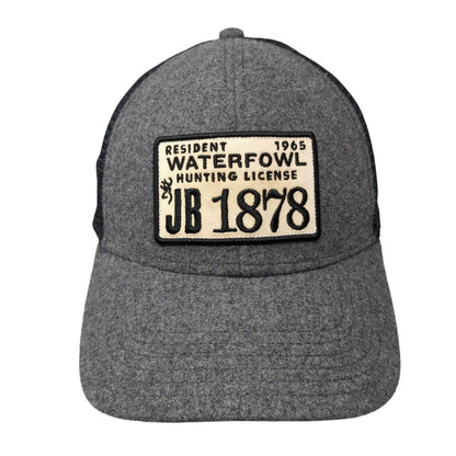 Resident Waterfowl Hunting License Snapback Trucker Hat Gray One Size