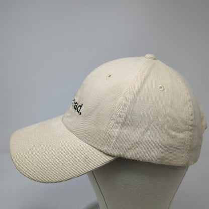 Book of the Month Baseball Cap Beige One Size Well-read Corduroy Slideback Hat
