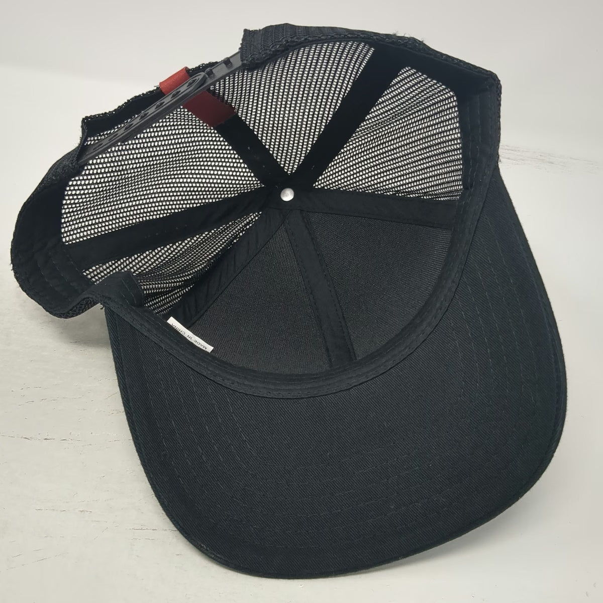 Trucker Hat Black One Size Eagle Rodeo Bucking Bronco Logo Mesh Back Snapback