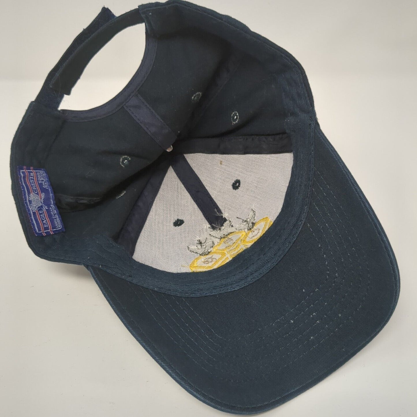 CPO Chevron Strapback Hat Blue OS Adjustable Embroidered 6 Panel Eagle Crest