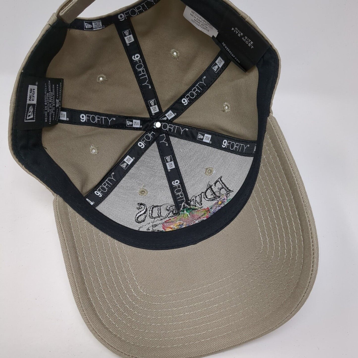 Edwards Est. 1930 Strapback Hat Tan OS Adjustable Embroidered 9Forty New Era