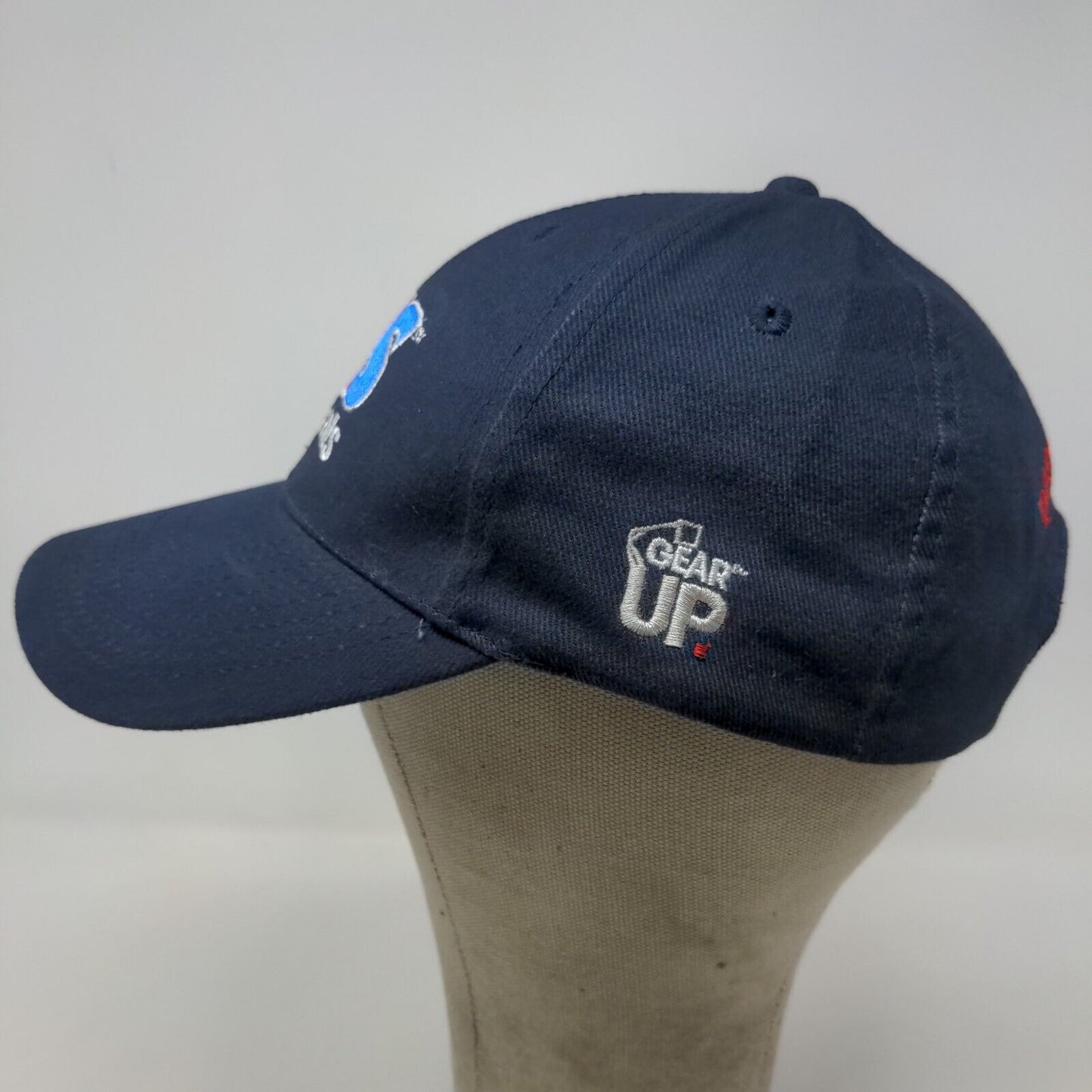 Triad Men's Slideback Hat Blue Adjustable Embroidered NES Rentals Logo