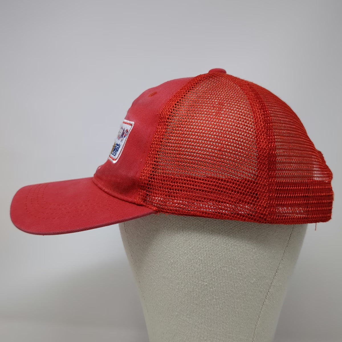 Bubba Gump Shrimp Co Red One Size Trucker Hat Mesh Snapback Movie Logo Forrest