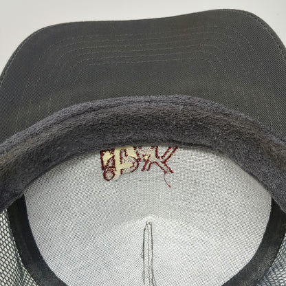 Otto iPAK Logo Trucker Hat Gray One Size Mesh Back Snapback Rope Braided Foam