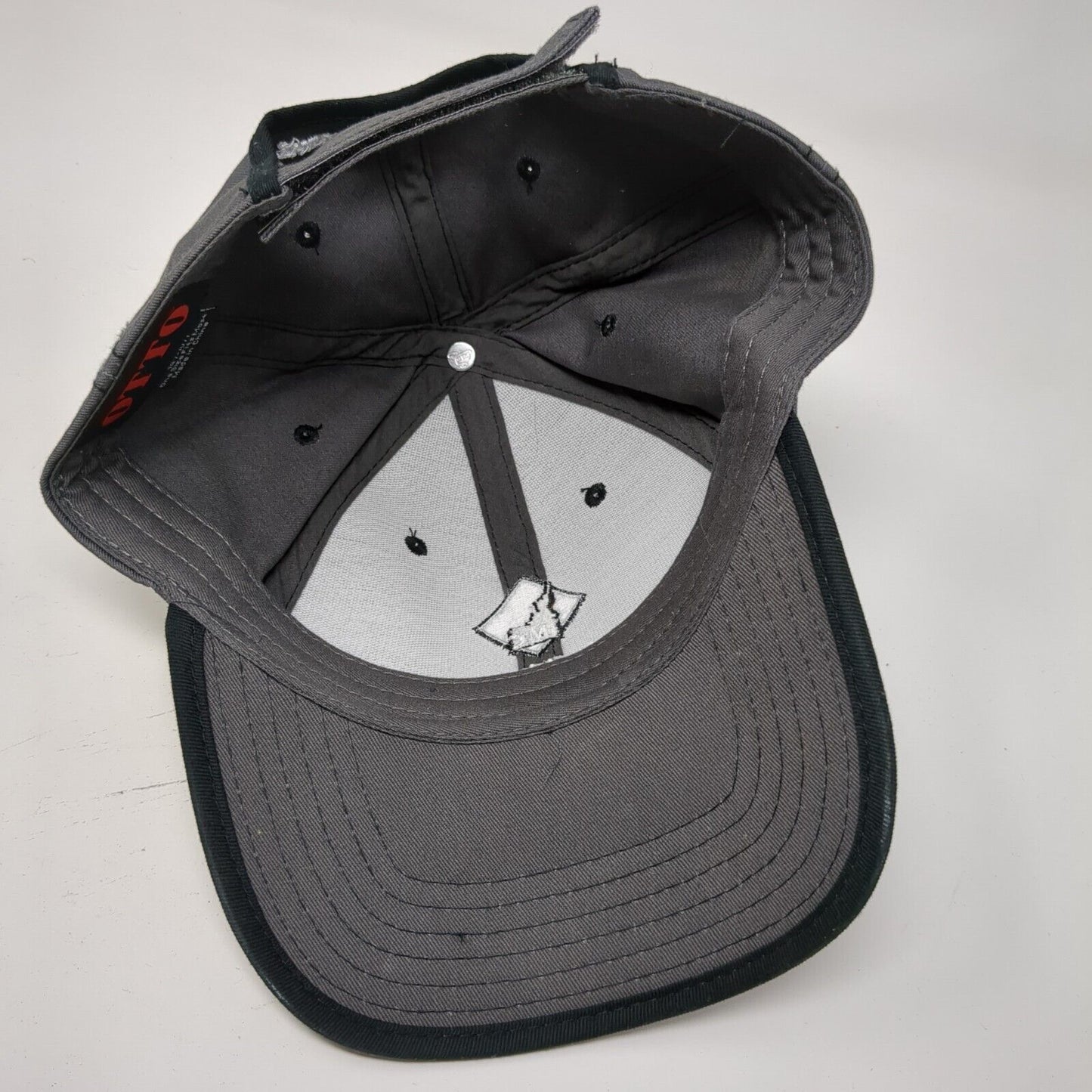 Idaho Materials & Construction Strapback Hat Gray OS Adjustable Embroidered Otto