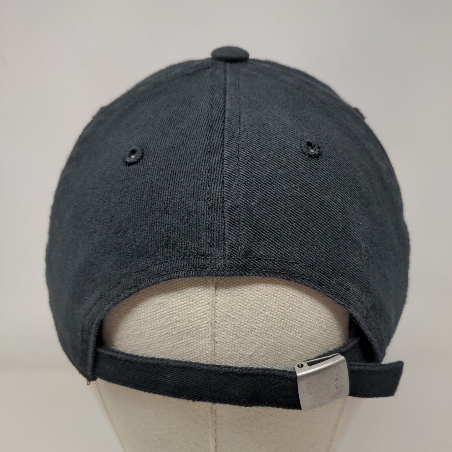 Adidas 3 Stripes Climalite Slideback Hat Black One Size Embroidered