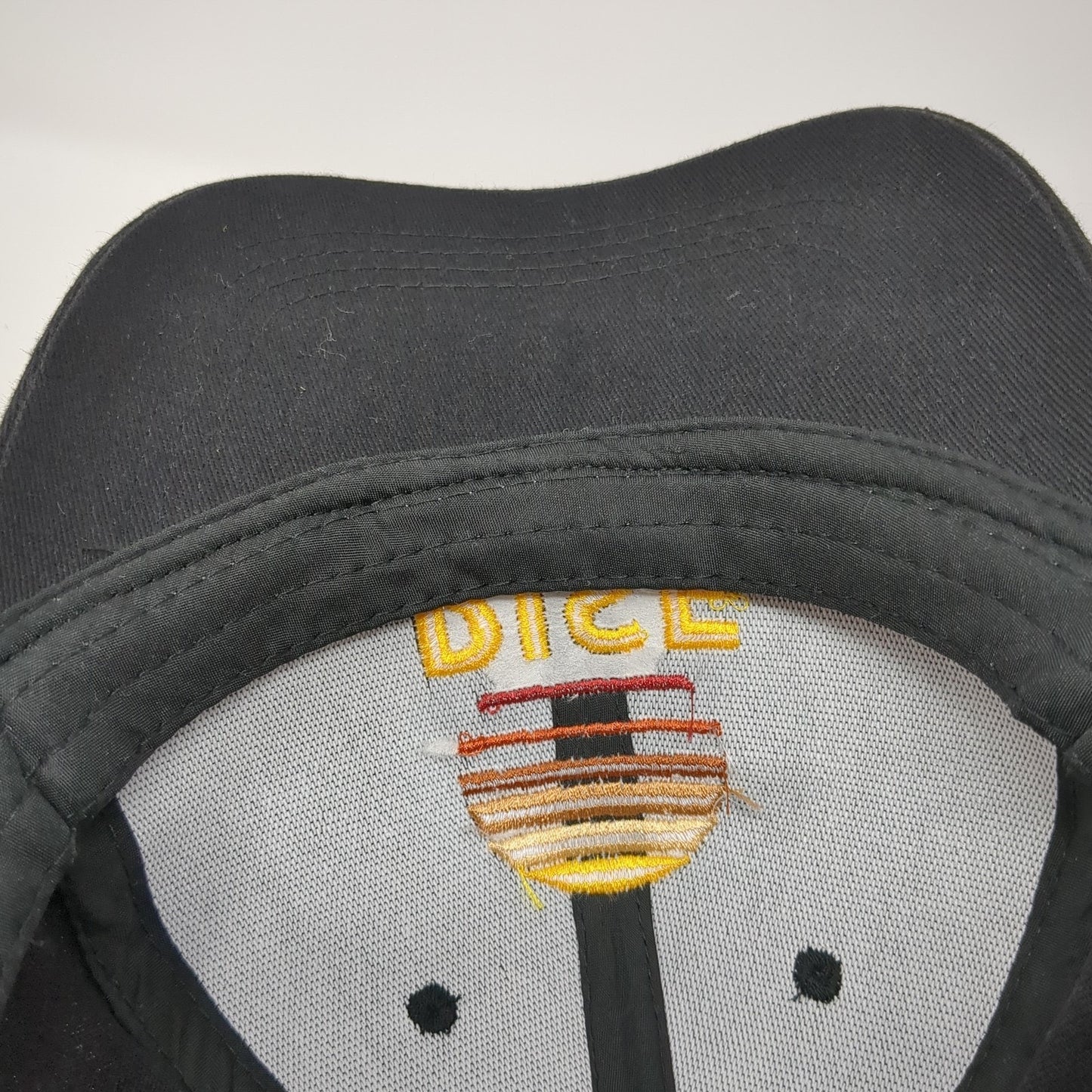 Rise Slideback Hat Black One Size Adjustable Embroidered Outdoor 6 Panel